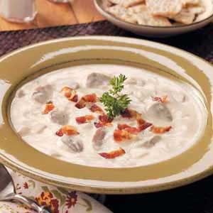 Creamy bacon mushroom soup