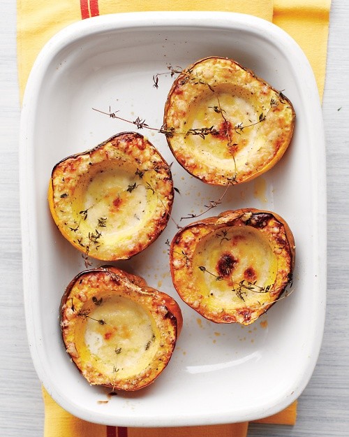 Creamy baked acorn squash