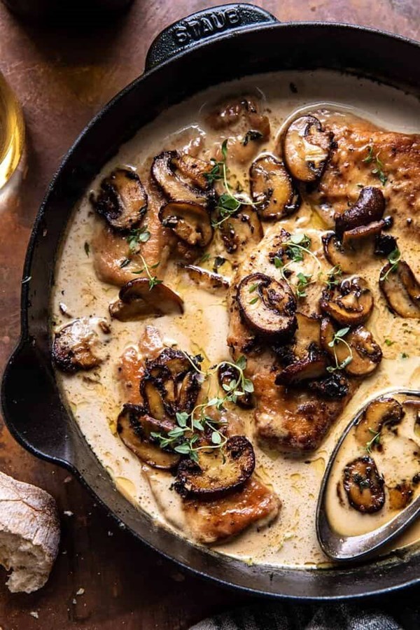 Creamy balsamic mushroom chicken Marsala