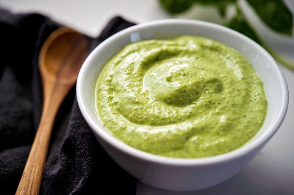 Creamy basil sauce