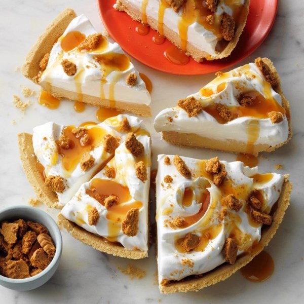 Creamy Biscoff pie