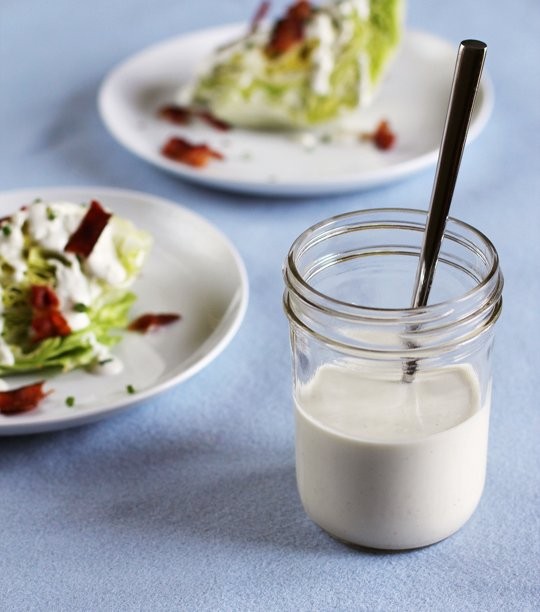 Creamy blue cheese dressing