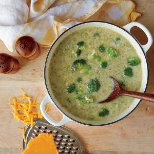 Creamy broccoli-cheese soup