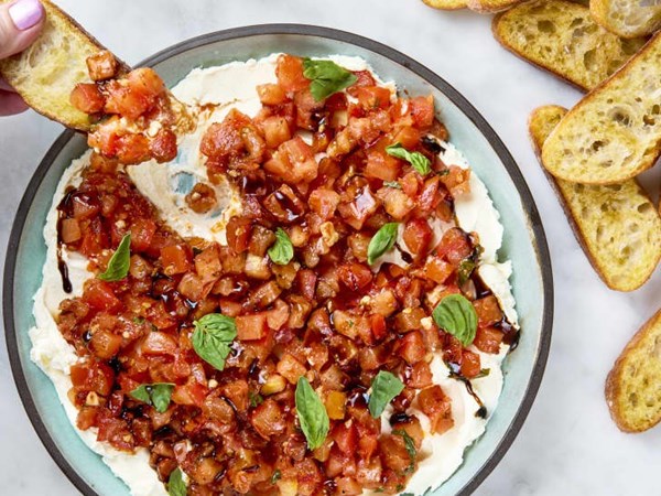 Creamy bruschetta dip