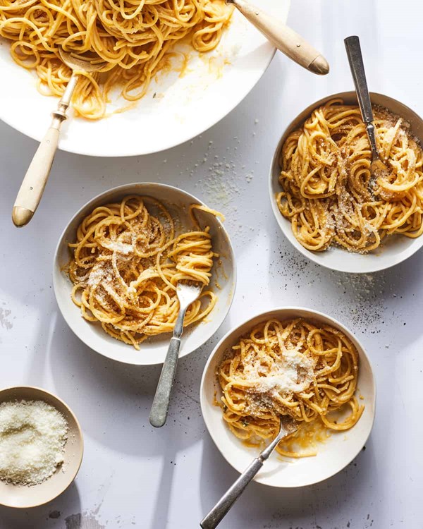 Creamy butternut squash pasta