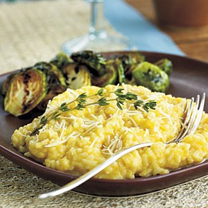 Creamy butternut squash risotto