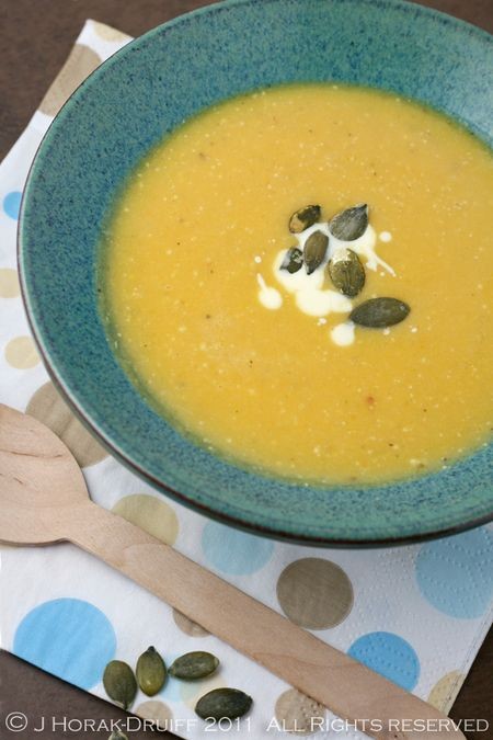 Creamy butternut squash soup