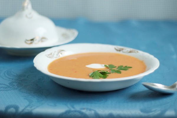 Creamy butternut squash soup
