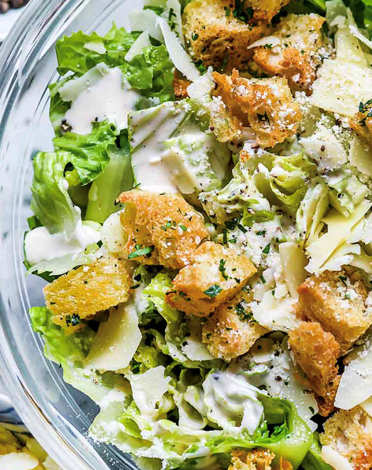 Creamy Caesar Cardini salad