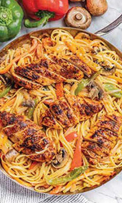 Creamy Cajun chicken pasta