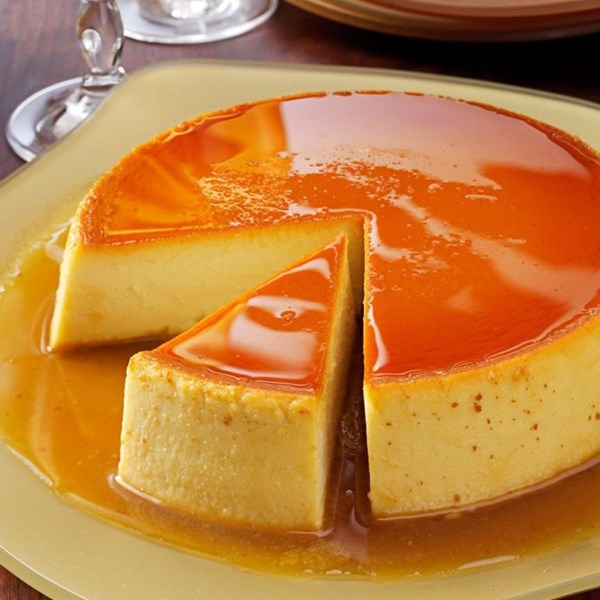 Creamy caramel flan