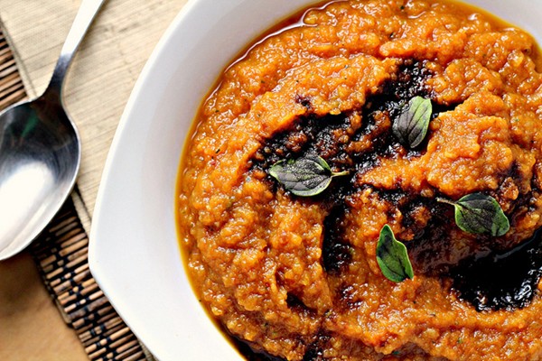 Creamy carrot and parsnip soup