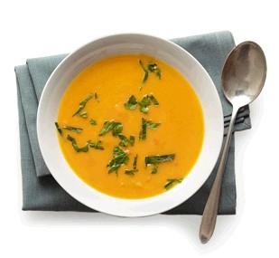 Creamy carrot soup