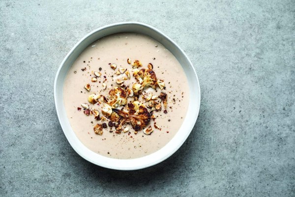 Creamy cauliflower and Comté soup