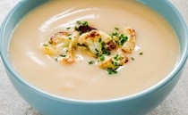 Creamy cauliflower and potato soup