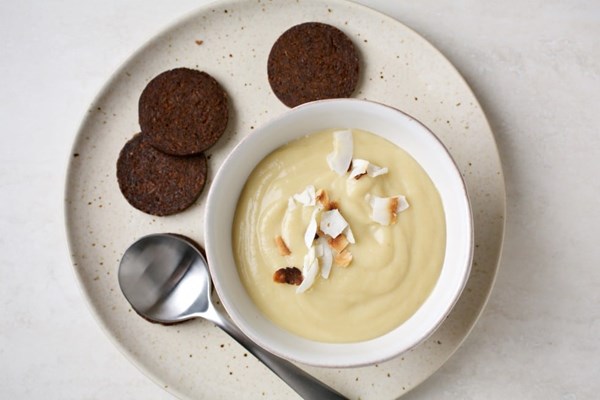 Creamy celery root soup