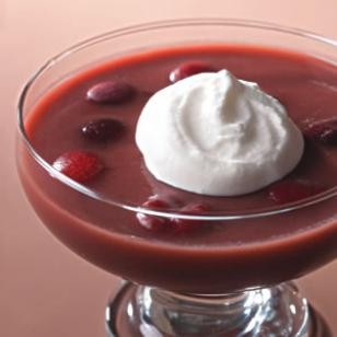 Creamy cherry jello