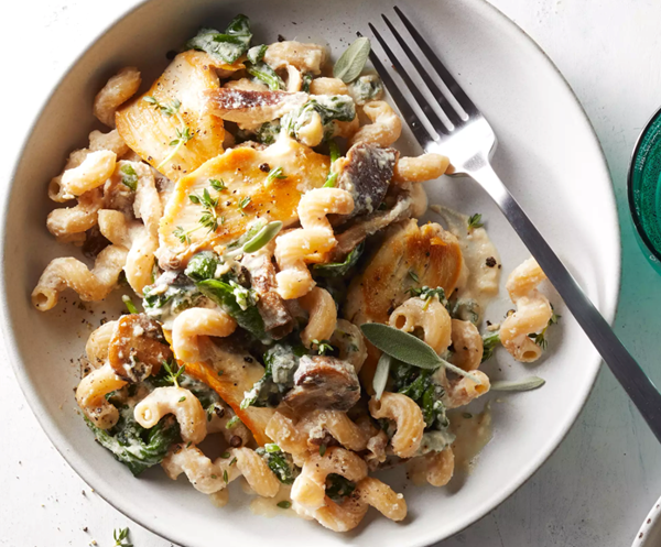 Creamy chicken & mushroom pasta