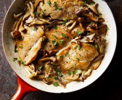 Creamy chicken & mushrooms