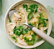 Creamy chicken & rice soup