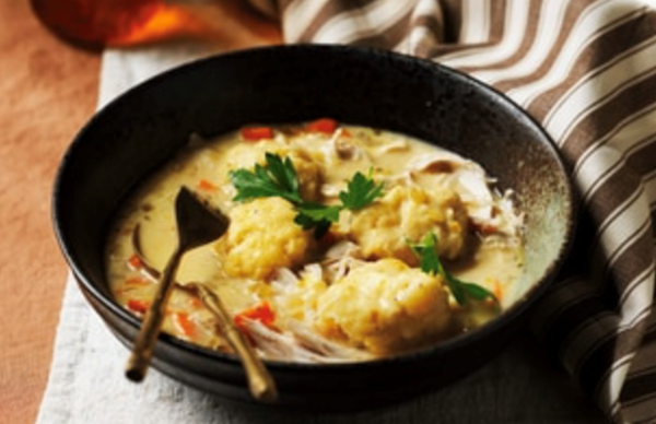 Creamy chicken and dumpling soup