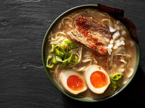 Creamy chicken broth ramen (Miso tori paitan ramen)