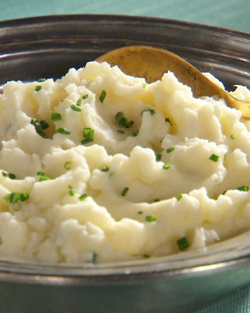 Creamy chive mashed potatoes