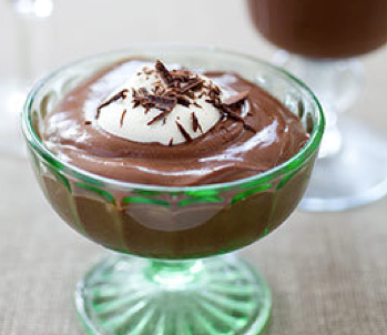 Creamy chocolate pudding