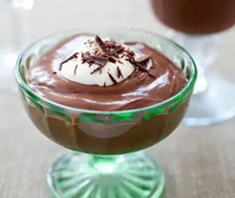 Creamy chocolate pudding