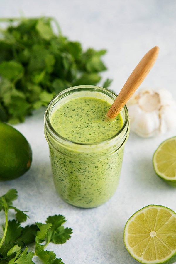 Creamy cilantro lime dressing