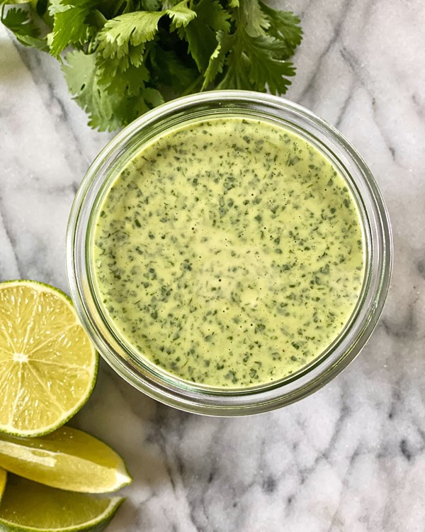Creamy cilantro-lime dressing