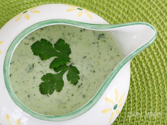 Creamy cilantro tomatillo dressing