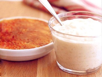 Creamy coconut cardamom rice pudding