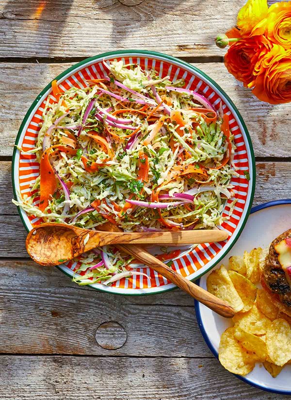Creamy  coleslaw with cilantro