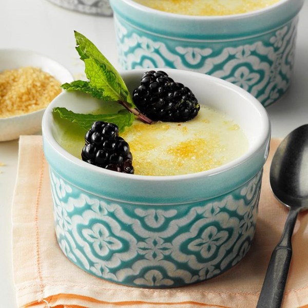 Creamy corn custards 