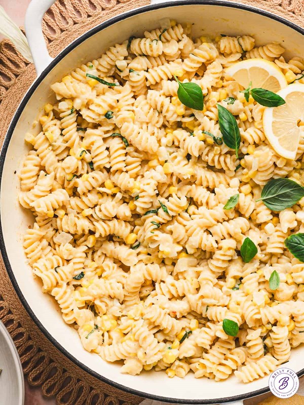 Creamy corn pasta