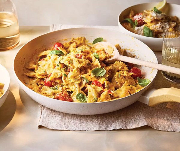 Creamy corn pasta