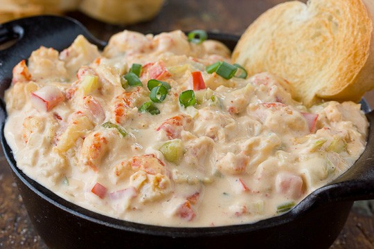Creamy crawfish dip