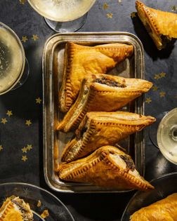 Creamy cremini turnovers