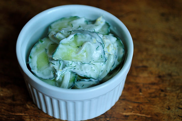 Creamy cucumber "side"