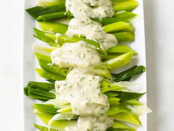 Creamy Dijon leeks