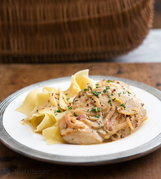 Creamy Dijon mustard chicken