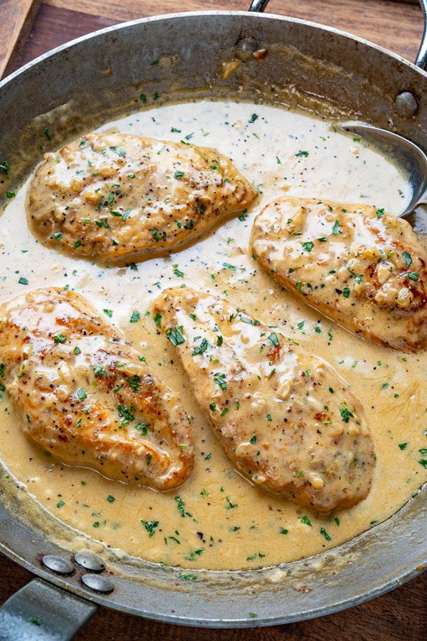 Creamy Dijon mustard chicken