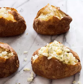 Creamy egg topping