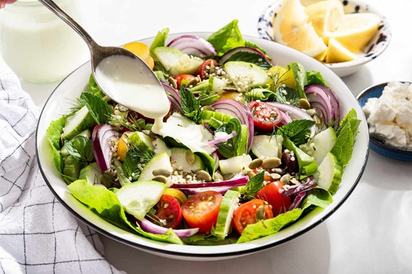 Creamy feta dressing