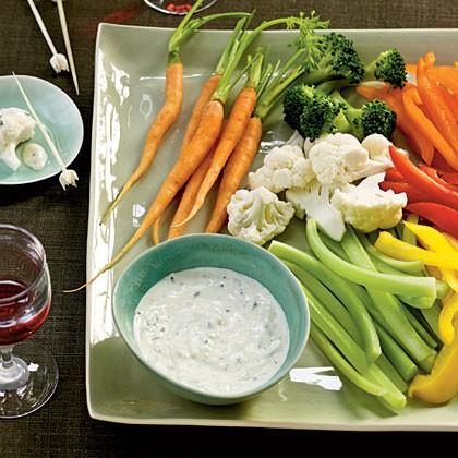 Creamy garlic-herb dip