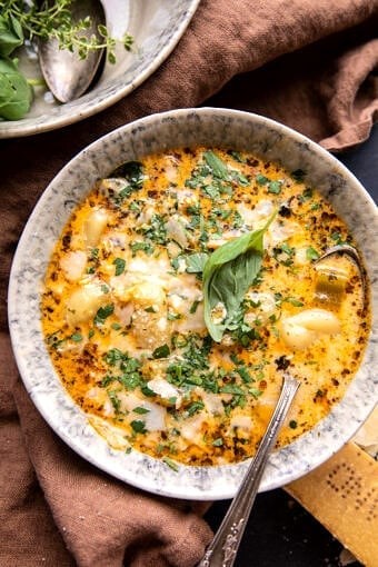 Creamy gnocchi chicken soup