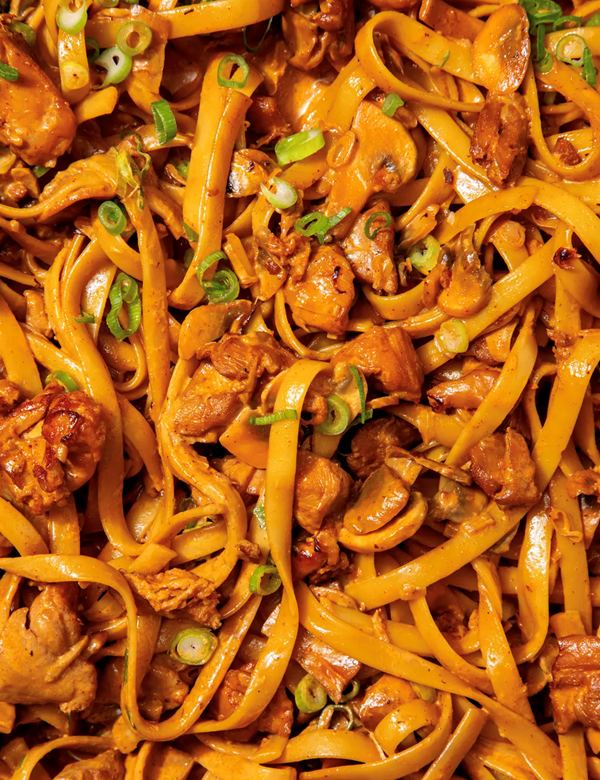 Creamy gochujang chicken noodles