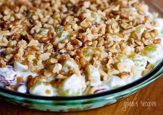 Creamy grape dessert