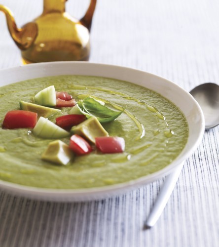 Creamy green gazpacho
